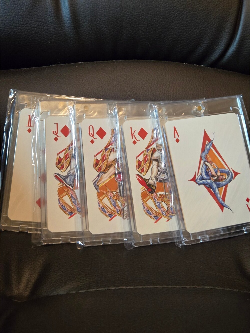 Christian Louboutin Limited Edition Holiday Cards RARE 🔷️ Royal Flush 5 Cards